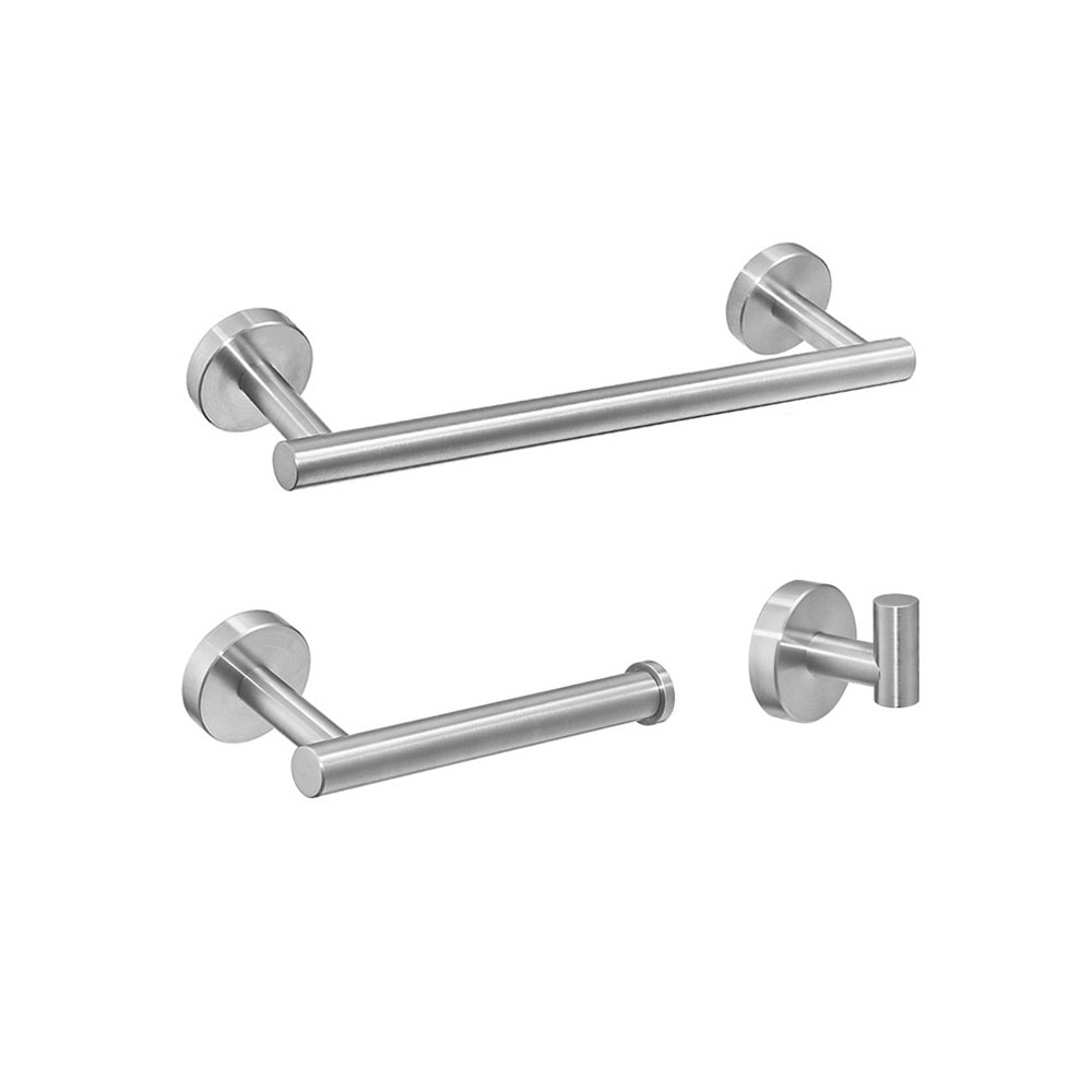 3-Pieces Bathroom Towel Rack Adjustable Bathroom Accessories Set