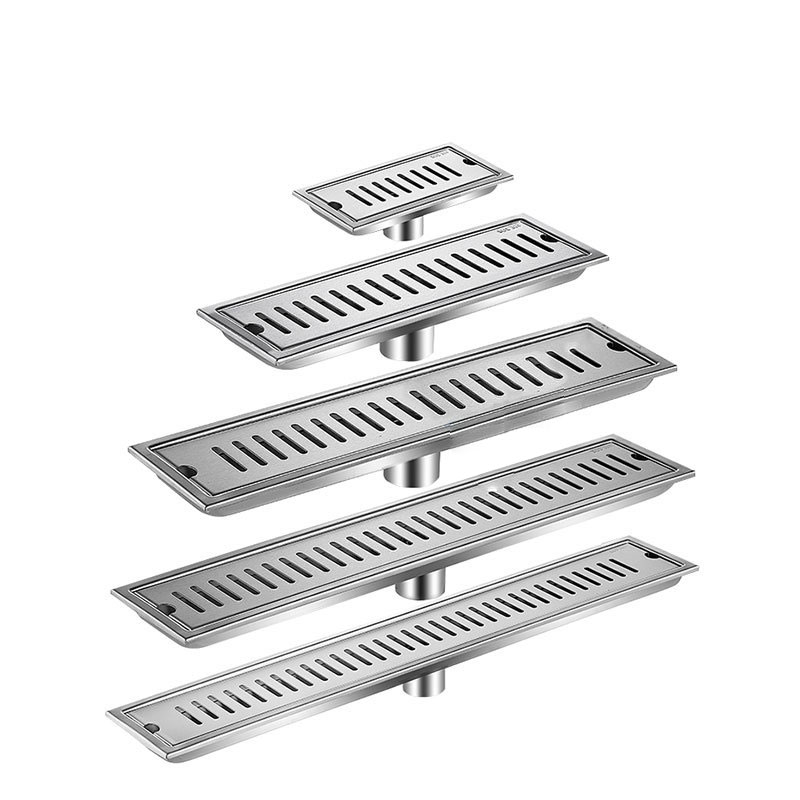 Linear Floor Shower Drain Tile Insert Shower Grate Trap