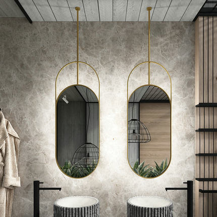 Customized Bathroom Led Mirror with colours stainless steel frame