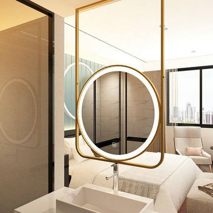Customized Bathroom Led Mirror with colours stainless steel frame