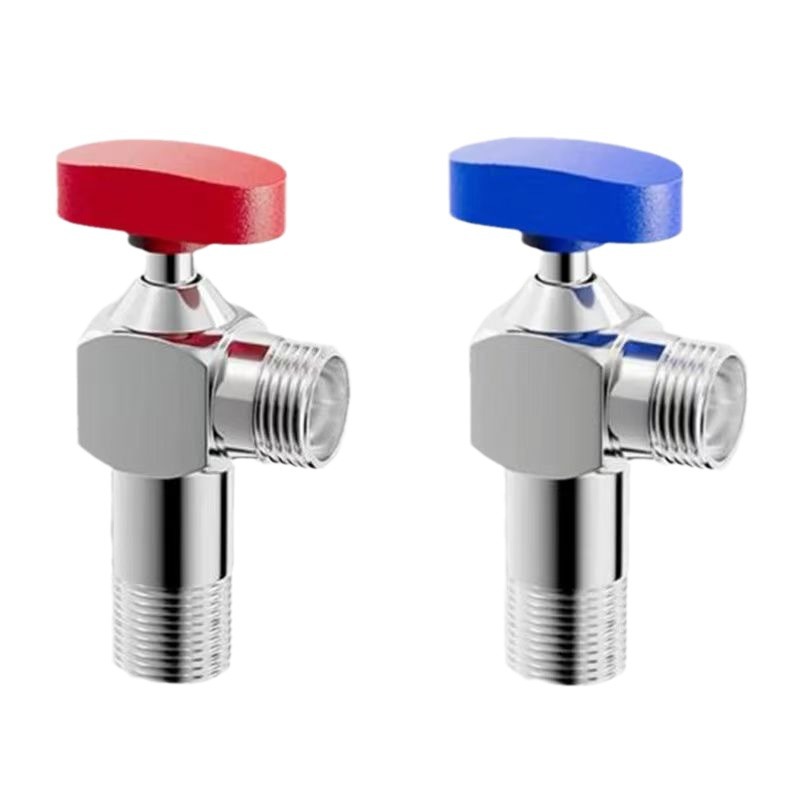 Triangle Valve Toilet Water Stop Big Flow Ball Core Brass Angle Valve