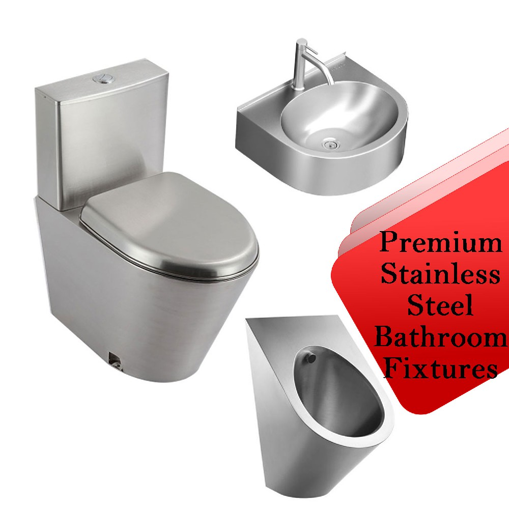 Durable Stainless Steel Bathroom Fixtures for Ship, Prison, and Commercial Spaces