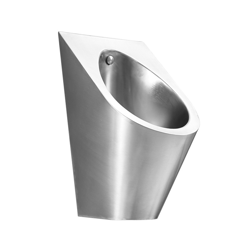 Modern Stainless Steel Wall-Mounted Urinal